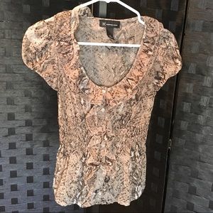 INC International Concepts Print Blouse